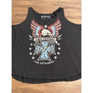 Eric Church The Outsiders Tour Womens Concert Black Graphic Tank Top Size XL